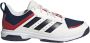 Adidas Perfor ce Ligra 7 zaalsportschoenen ecru donkerblauw rood - Thumbnail 1