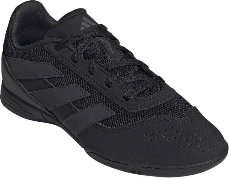 Adidas Perfor ce Predator 24 Indoor Sala Jr. zaalvoetbalschoenen zwart antraciet Imitatieleer 36 2 3