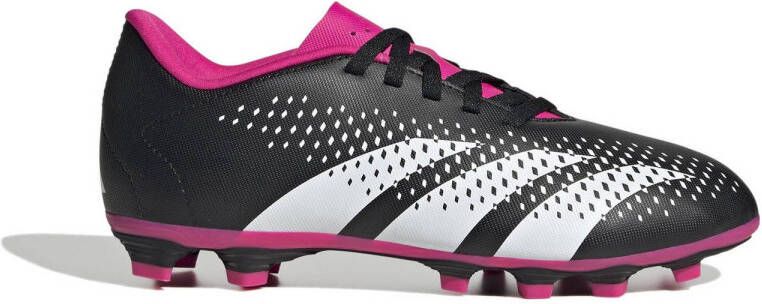 adidas Performance Predator Accuracy.4 FxG voetbalschoenen zwart wit fuchsia