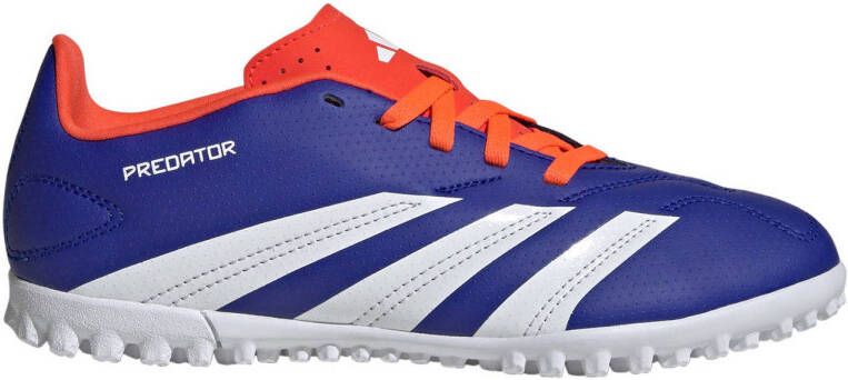 Adidas Perfor ce Predator Club Jr. voetbalschoenen blauw wit rood Imitatieleer 37 1 3