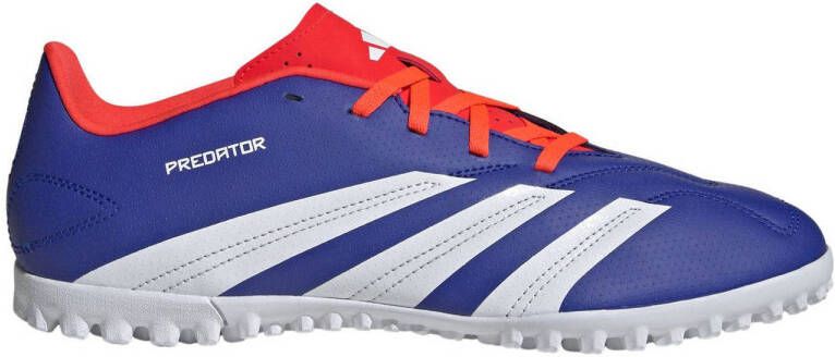 Adidas Predator Club Turf Voetbalschoenen Lucid Blue Cloud White Solar Red- Lucid Blue Cloud White Solar Red