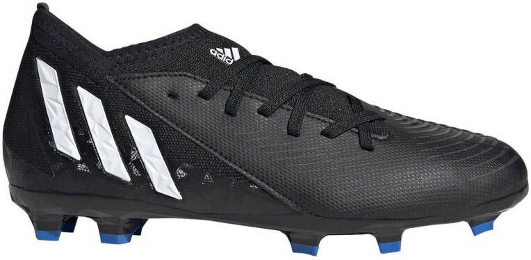 adidas Performance Predator Edge.3 FG Jr. voetbalschoenen zwart wit rood