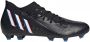 Adidas Predator Edge.3 Firm Ground Voetbalschoenen Core Black Cloud White Vivid Red Dames - Thumbnail 13