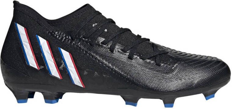 adidas Performance Predator Edge.3 FG voetbalschoenen zwart wit rood