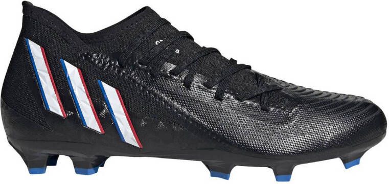 Adidas Predator Edge.3 Firm Ground Voetbalschoenen Core Black Cloud White Vivid Red