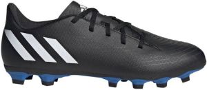 Adidas Predator Edge.4 Gras Kunstgras Voetbalschoenen (FxG) Zwart Wit Blauw