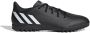Adidas Performance Predator Edge.4 TF Sr. voetbalschoenen zwart wit - Thumbnail 1
