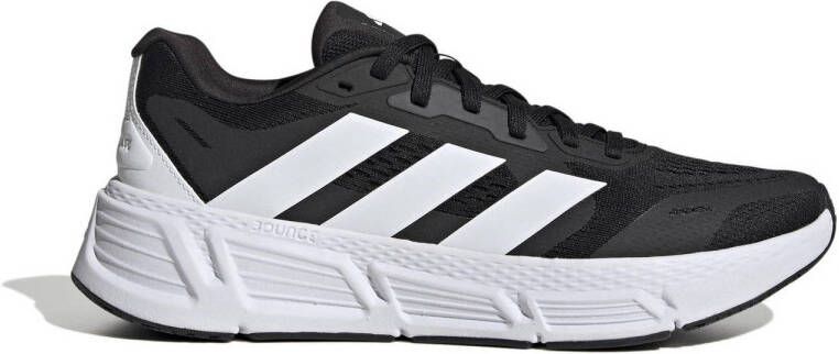 Adidas Performance Questar 2 Bounce hardloopschoenen zwart wit antraciet