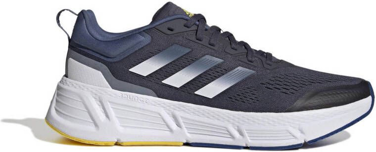 adidas Performance Questar hardloopschoenen donkerblauw grijs wit