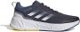Adidas Performance Questar hardloopschoenen donkerblauw grijs wit - Thumbnail 1
