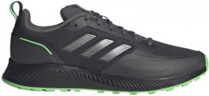 Adidas Performance Runfalcon 2.0 hardloopschoenen antraciet grijs metalic felgroen