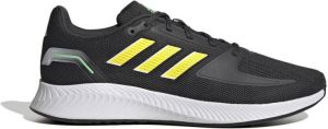 Adidas Performance Runfalcon 2.0 hardloopschoenen zwart geel groen