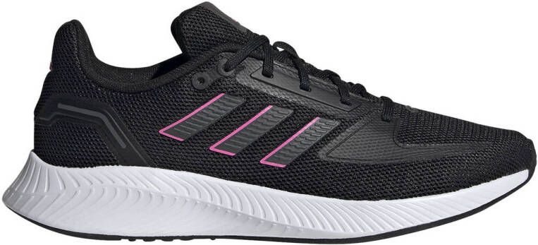 Adidas Runfalcon 2.0 Dames Sneakers Core Black Grey Six Screaming Pink