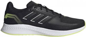 Adidas Performance Runfalcon 2.0 hardloopschoenen zwart limegroen