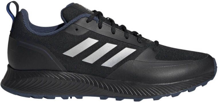 adidas Performance Runfalcon 2.0 hardloopschoenen zwart zilver donkerblauw