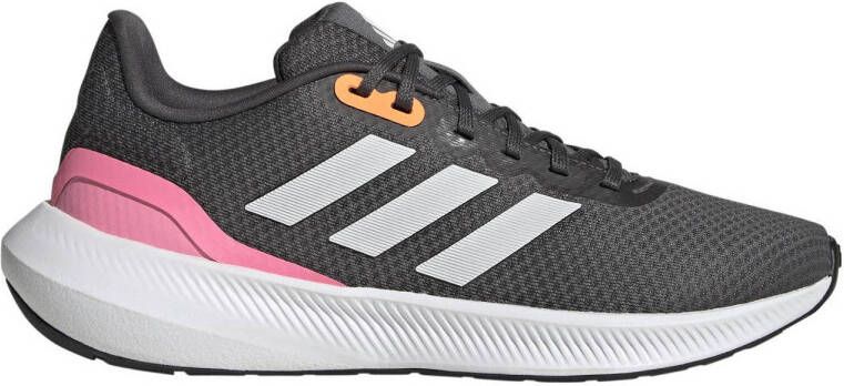 adidas Performance Runfalcon 3.0 hardloopschoenen grijs wit roze