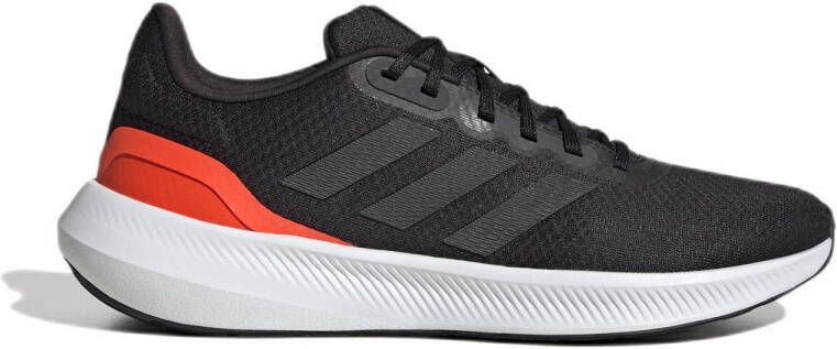 Adidas Performance Runfalcon 3.0 hardloopschoenen zwart antraciet rood