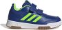 Adidas Sportswear Tensaur Sport 2.0 sneakers kobaltblauw limegroen wit Jongens Meisjes Imitatieleer 36 2 3 - Thumbnail 1