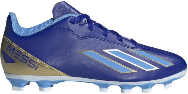 Adidas Perfor ce X CrazyFast Club Fx Messi Jr. voetbalschoenen blauw Imitatieleer 36 2 3