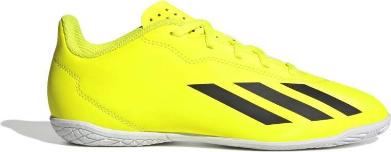 Adidas Performance X Crazyfast Club IN Junior voetbalschoenen geel zwart wit Jongens Meisjes Imitatieleer 36 2 3
