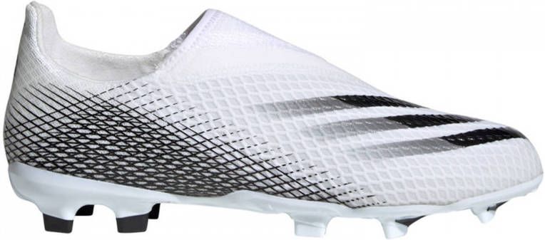 adidas Performance X Ghosted.3 LL FG Jr. voetbalschoenen wit zwart