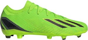 Adidas X Speedportal.3 Firm Ground Voetbalschoenen Solar Green Core Black Solar Yellow Dames