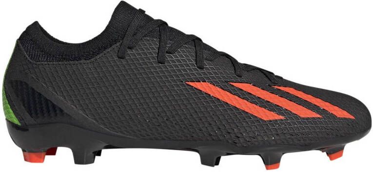 Adidas X Speedportal.3 Firm Ground Voetbalschoenen Core Black Solar Red Team Solar Green Dames