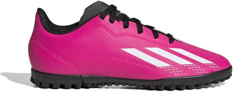 Adidas Performance X Speedportal.4 turf voetbalschoenen fuchsia wit zwart Roze Jongens Meisjes Imitatieleer 36 2 3