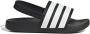 Adidas Sportswear Adilette Estrap badslippers met hielbandje zwart wit - Thumbnail 1