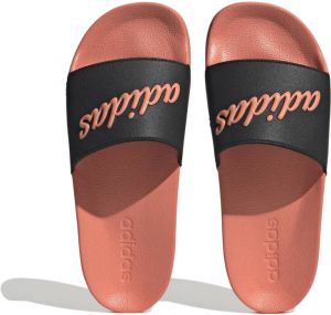 Adidas Sportswear Adilette Shower badslippers koraalrood zwart