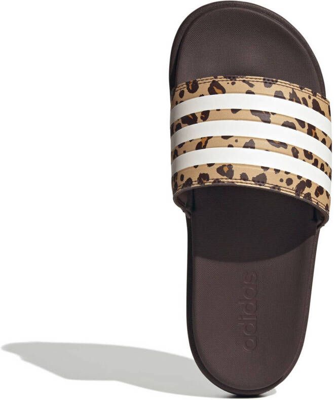 Adidas Sportswear adilette Platform Badslippers Dames Bruin