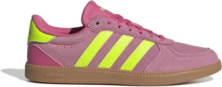 Adidas Women's Breaknet Sleek Suede Sneakers roze bruin