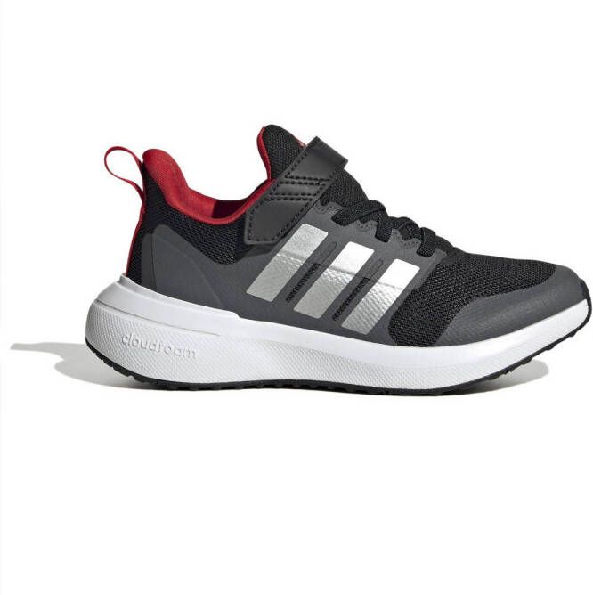 Adidas Sportswear FortaRun 2.0 Cloudfoam Schoenen met Elastische Veters en Klittenband Kinderen Zwart