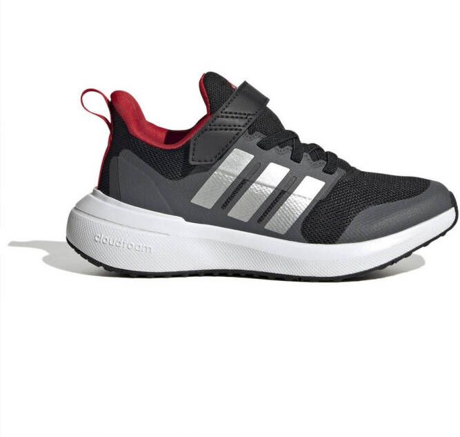 Adidas Sportswear FortaRun 2.0 Cloudfoam Schoenen met Elastische Veters en Klittenband Kinderen Zwart