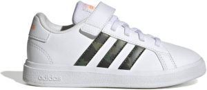 Adidas Sportswear Grand Court 2.0 EL sneakers wit kaki oranje