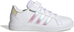 Adidas Sportswear Grand Court Lifestyle Court Elastic Lace and Top Strap Schoenen Kinderen Wit
