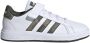 Adidas Sportswear Grand Court 2.0 EL sneakers wit olijfgroen donkergroen Imitatieleer 36 2 3 - Thumbnail 1