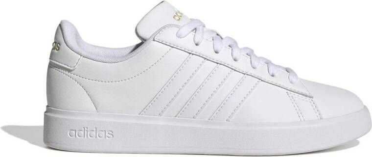 Adidas Originals Comfortabele korte dames sportschoenen Grand Court Cloudfoam Wit Dames