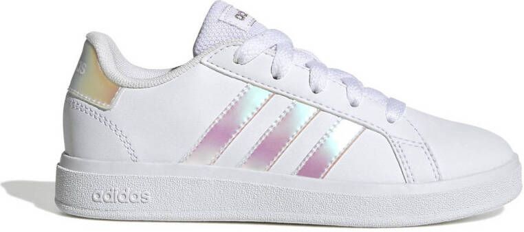 Adidas Sportswear Grand Court 2.0 sneakers wit metallic zilver Imitatieleer 38 2 3