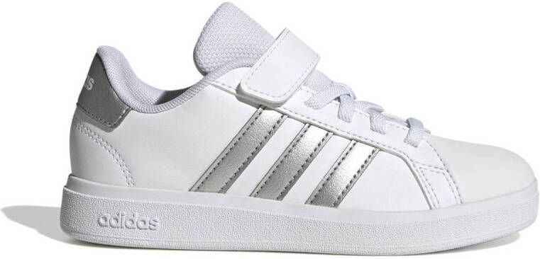 Adidas Sportswear Grand Court 2.0 sneakers wit metallic zilver