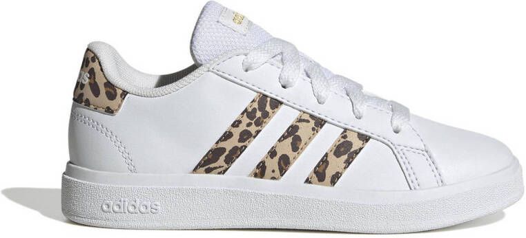 Adidas Sportswear Grand Court 2.0 sneakers wit panterprint Imitatieleer 36 2 3