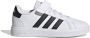 Adidas Originals Kinder gympen met klittenbandsluiting en elastische veters Grand Court Wit - Thumbnail 1