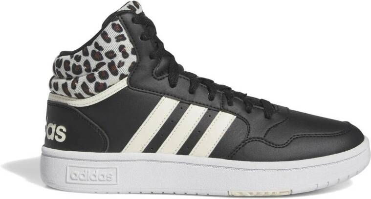 Adidas hoops 3.0 mid w Casual mid sportcas schoen dam Zwart