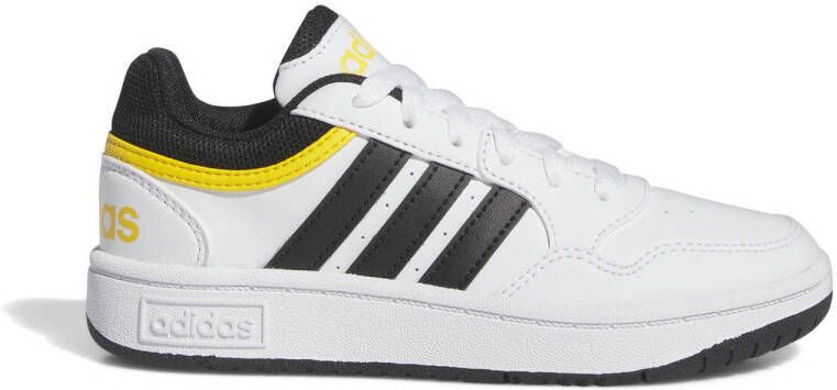 Adidas Sportswear Hoops 3.0 sneakers wit zwart Jongens Meisjes Imitatieleer 38 2 3