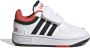 Adidas Sportswear Hoops 3.0 sneakers wit zwart rood Imitatieleer 23 1 2 - Thumbnail 1