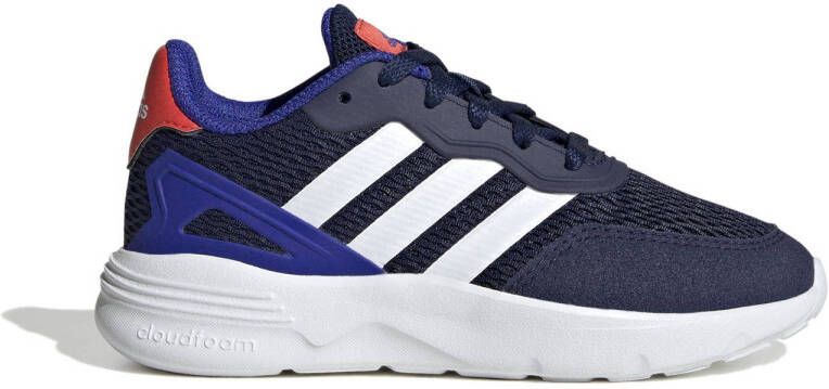 Adidas Sportswear Nebzed sneakers donkerblauw wit kobaltblauw Jongens Mesh 30 1 2