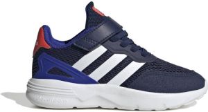 Adidas Sportswear Nebzed Lifestyle Running Schoenen met Elastische Veters en Klittenband Kinderen Blauw