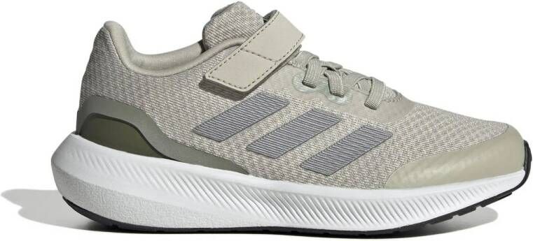 Adidas Sportswear Runfalcon 3.0 hardloopschoenen grijsgroen beige wit Mesh 38 2 3 Sneakers