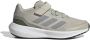 Adidas Sportswear Runfalcon 3.0 hardloopschoenen grijsgroen beige wit Mesh 37 1 3 Sneakers - Thumbnail 1