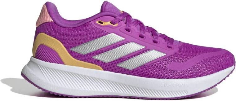Adidas Sportswear Runfalcon 5 sneakers fuchsia zilver metallic Roze Jongens Meisjes Mesh 36 2 3